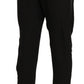 Chic High Waist Cropped Pants in Elegant Black