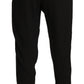 Chic High Waist Cropped Pants in Elegant Black