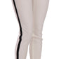 Elegant Side Stripe Cropped Wool Trousers