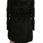 Elegant Black Beaded Parka Jacket for Women