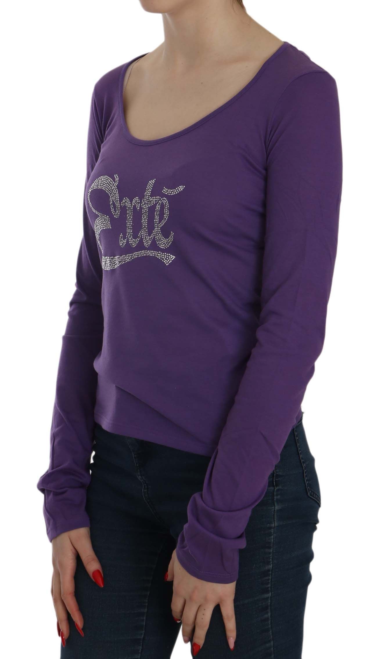 Bluse mit U-Ausschnitt und Kristallverzierung