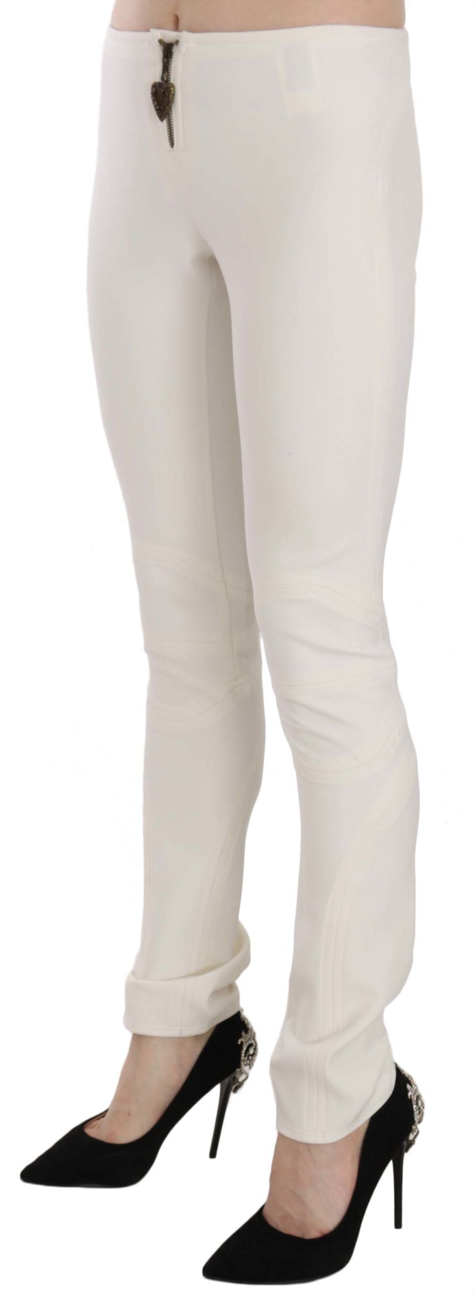 Elegante, enge Anzughose mit mittlerer Taille