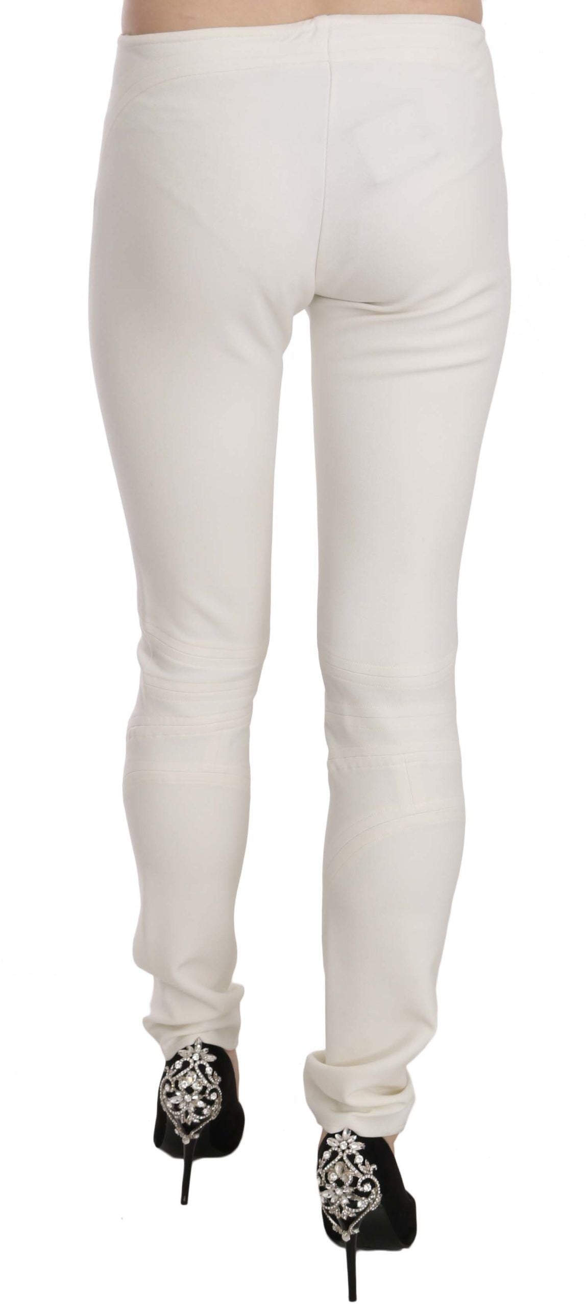 Elegante, enge Anzughose mit mittlerer Taille