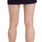 Elegant Purple High-Waist A-Line Mini Skirt