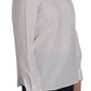 Elegant White Cotton Crew Neck Top