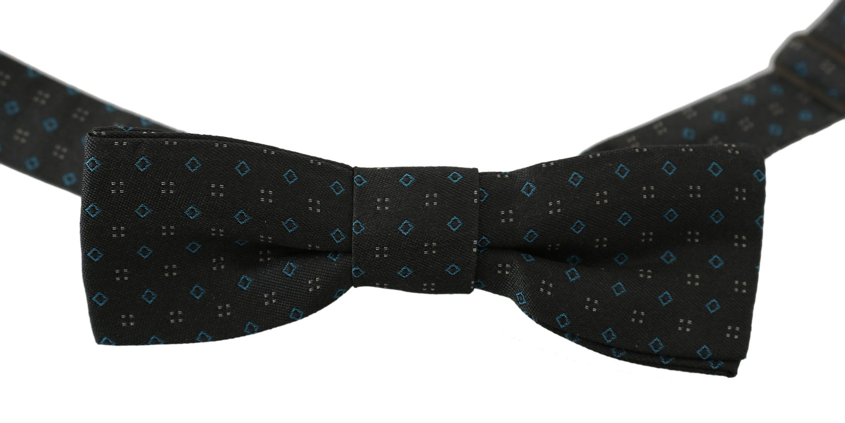 Elegante papillon in seta grigia con fantasia