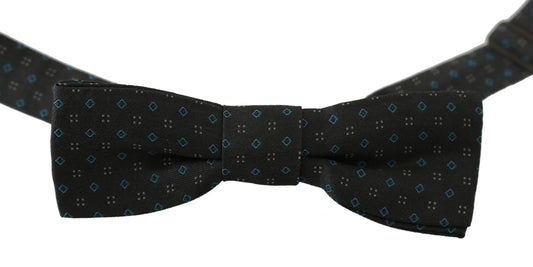Elegante graue gemusterte Seidenfliege