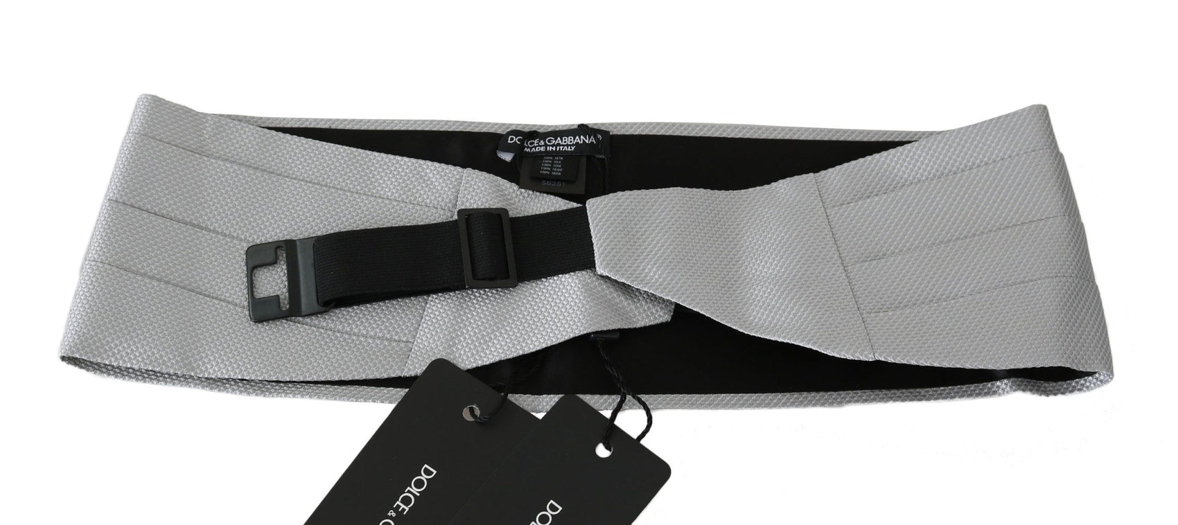 Elegante fascia in seta grigia