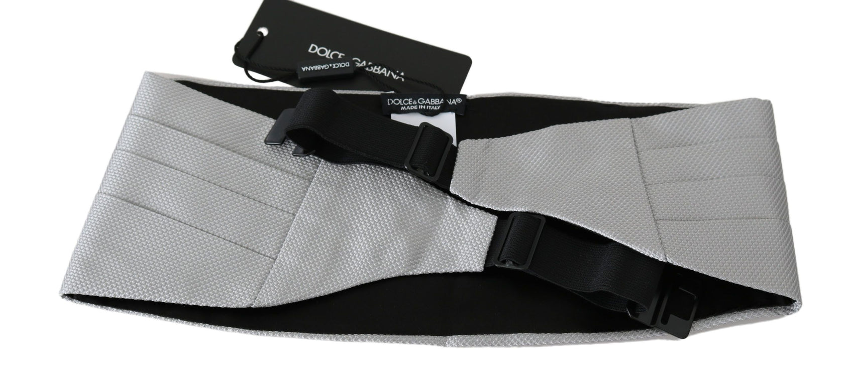 Elegante fascia in seta grigia