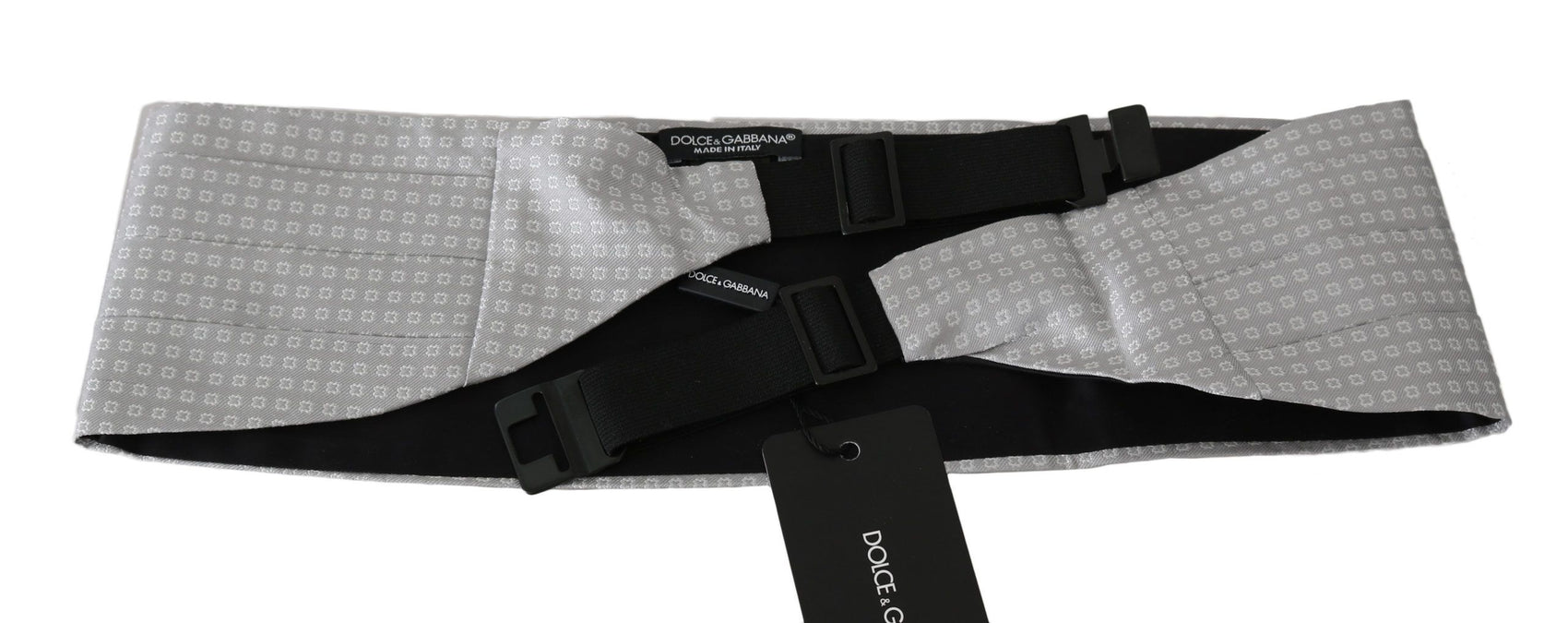 Elegante fascia in seta grigia