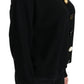 Elegantes schwarzes Kaschmir-Cardigan-Top