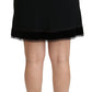 Elegant High-Waist Black Skirt