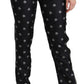 Pantaloni eleganti in seta a vita media
