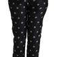 Pantaloni eleganti in seta a vita media