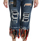 Jeans corti a vita bassa chic