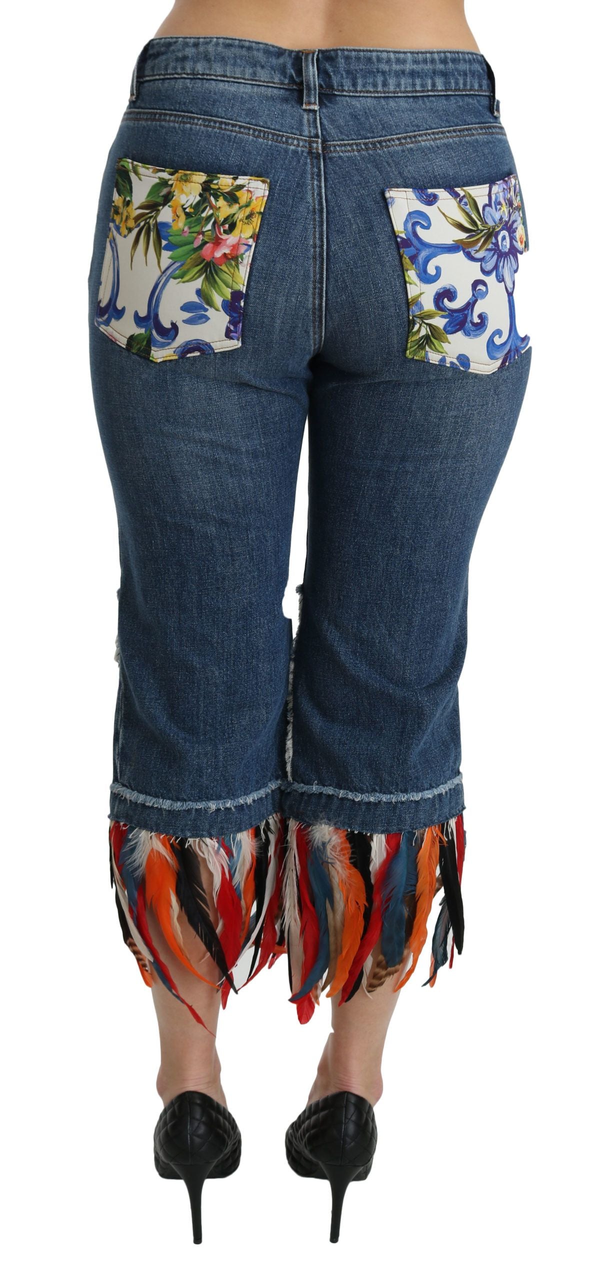 Jeans corti a vita bassa chic