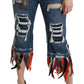 Jeans corti a vita bassa chic