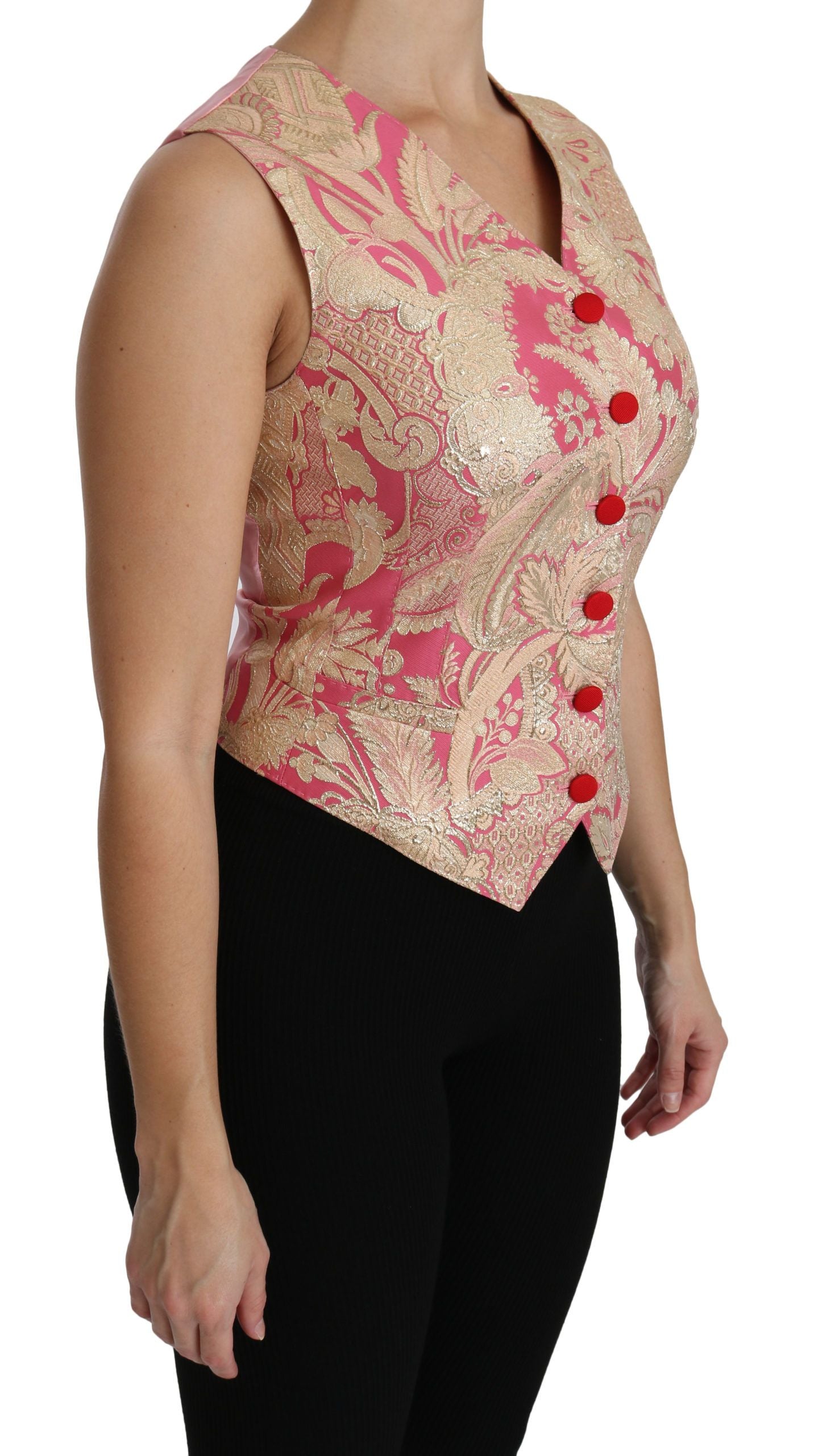 Elegante canotta in misto seta con scollo a V