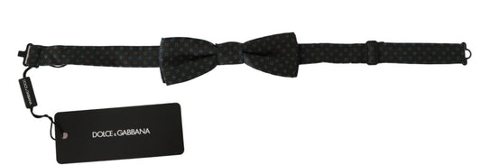Elegante Seidenfliege in Grau mit Muster