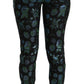 Pantaloni skinny a vita alta floreali