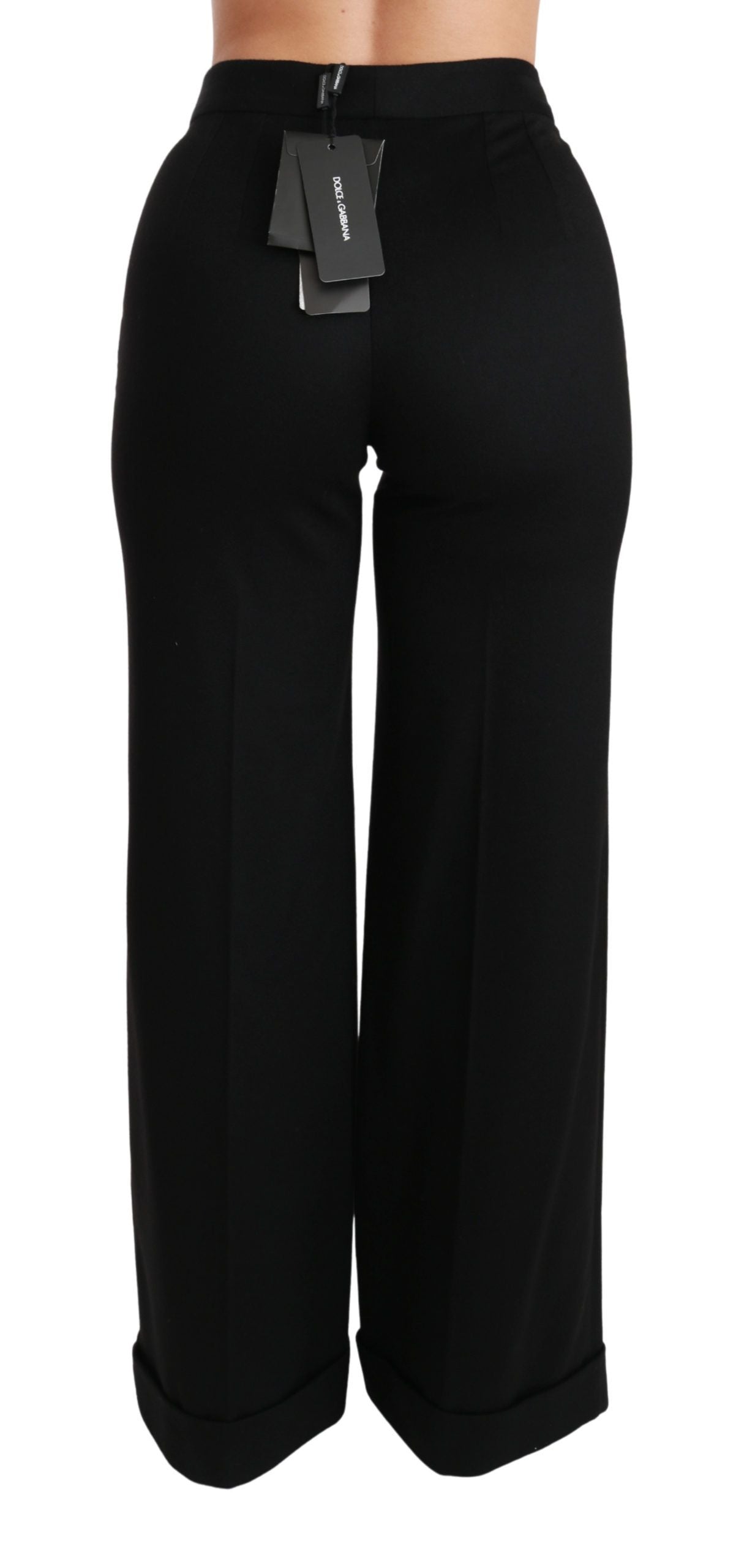 Elegante High Waist Schlaghose aus Kaschmir