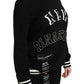 Schicker schwarzer Baumwollpullover mit Pailletten