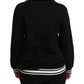 Schicker schwarzer Baumwollpullover mit Pailletten