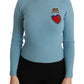 Wollpullover mit Perlenbesatz „Queen Heart“
