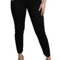 Pantaloni eleganti in pizzo a vita alta