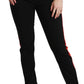 Pantaloni skinny a vita alta chic in nero