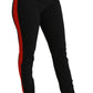 Pantaloni skinny a vita alta chic in nero