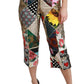 Pantaloni eleganti in misto seta a vita alta