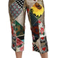 Pantaloni eleganti in misto seta a vita alta