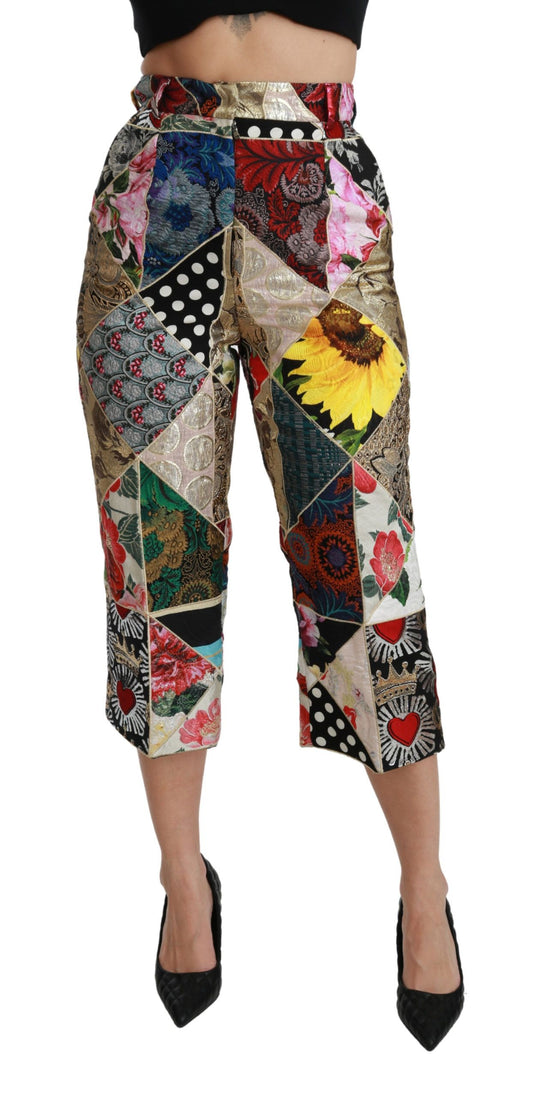 Pantaloni eleganti in misto seta a vita alta