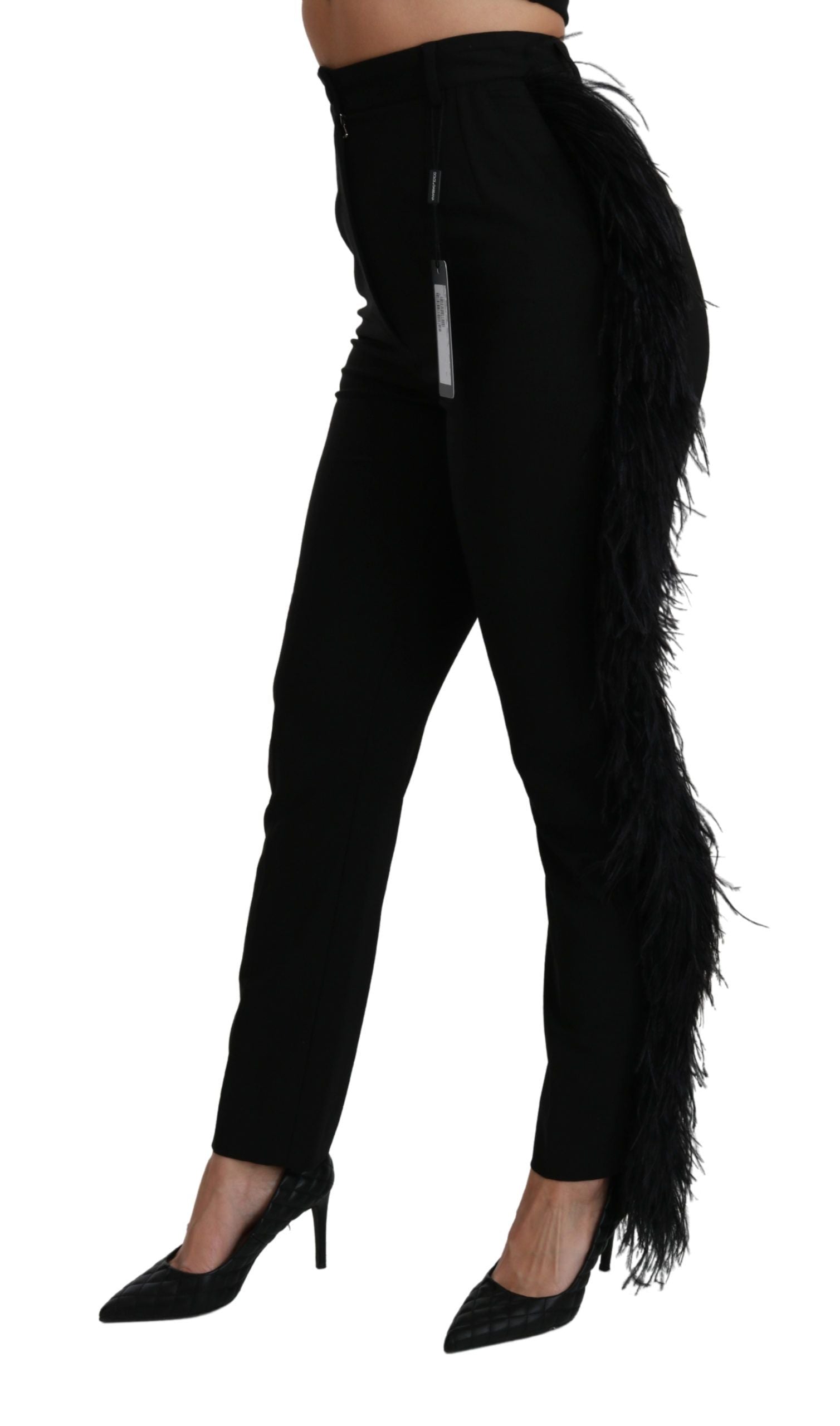 Elegante Hose aus Wollmischung mit hoher Taille