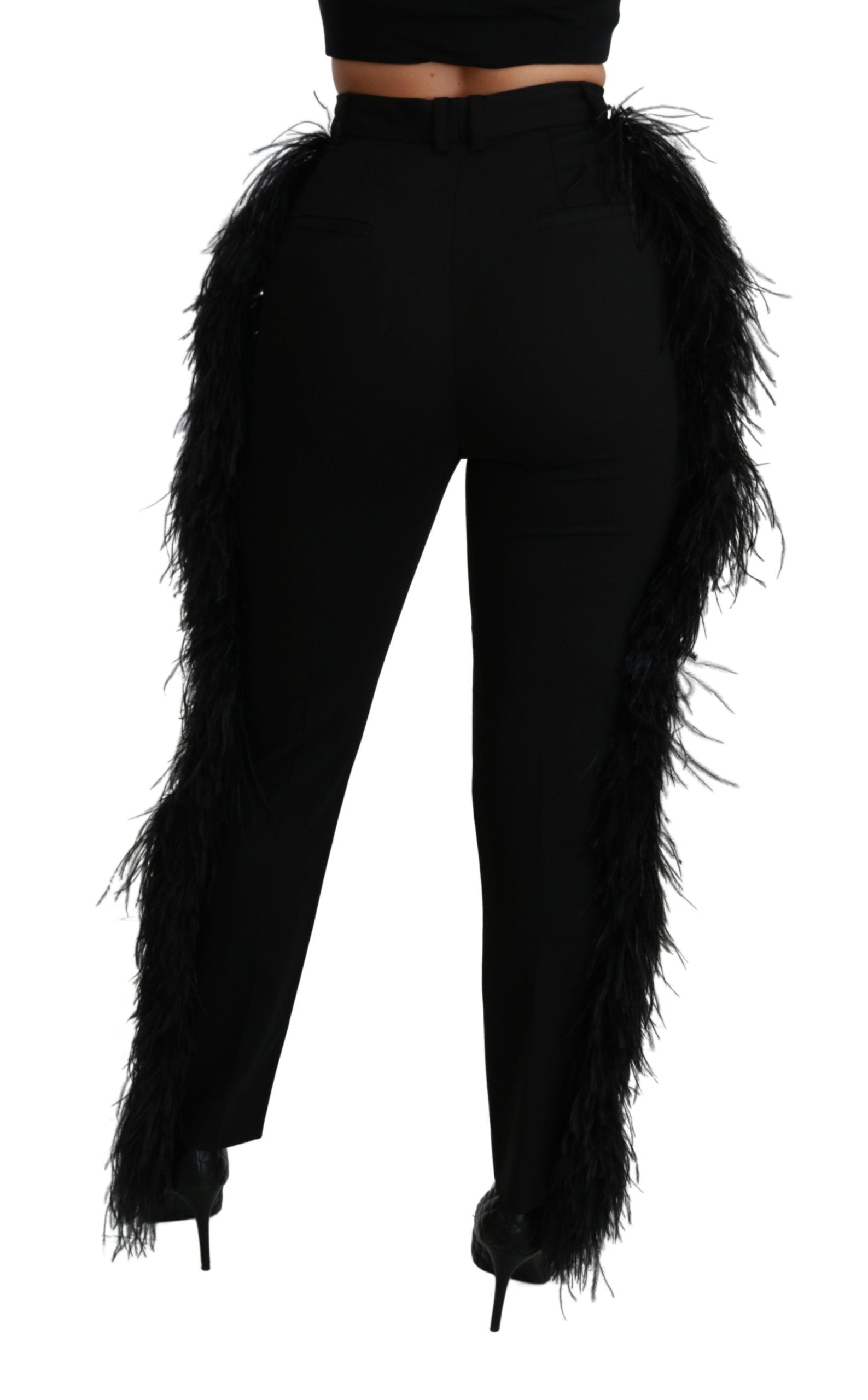Elegante Hose aus Wollmischung mit hoher Taille