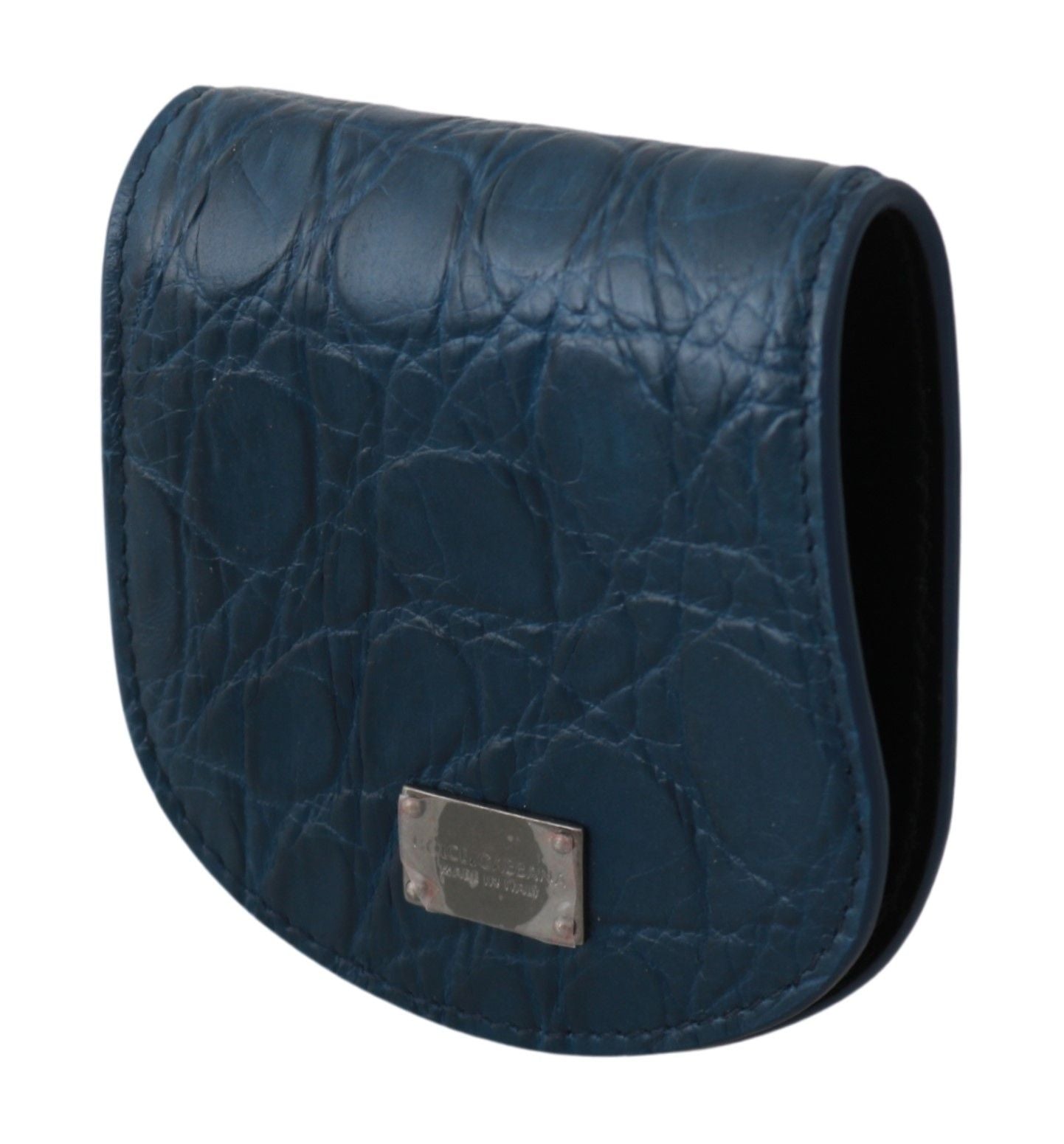 Portafoglio porta preservativo Caimano blu elegante