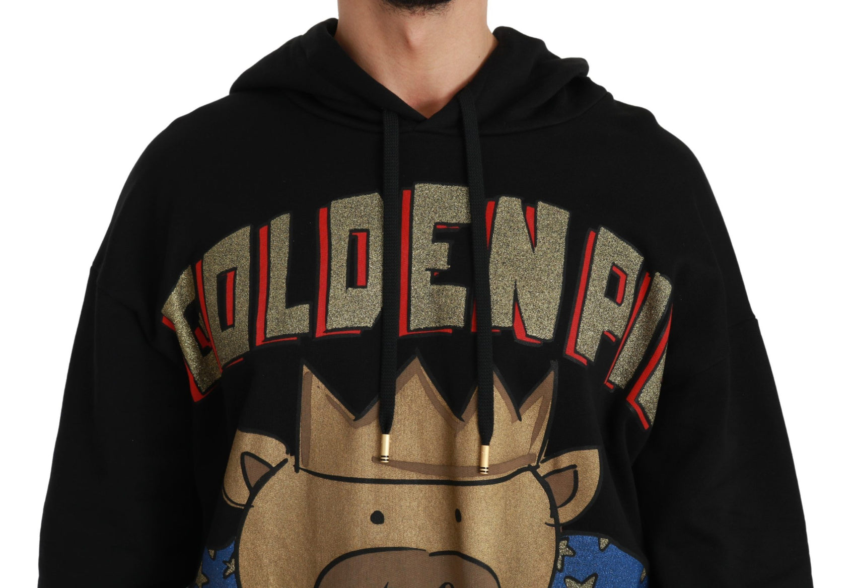 Elegante pullover con cappuccio con motivo regale