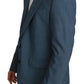 Eleganter hellblauer Slim Fit Blazer