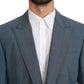 Elegante blazer slim fit azzurro chiaro