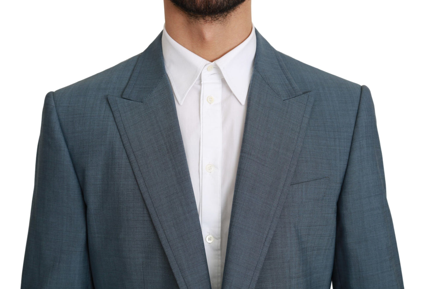 Elegante blazer slim fit azzurro chiaro