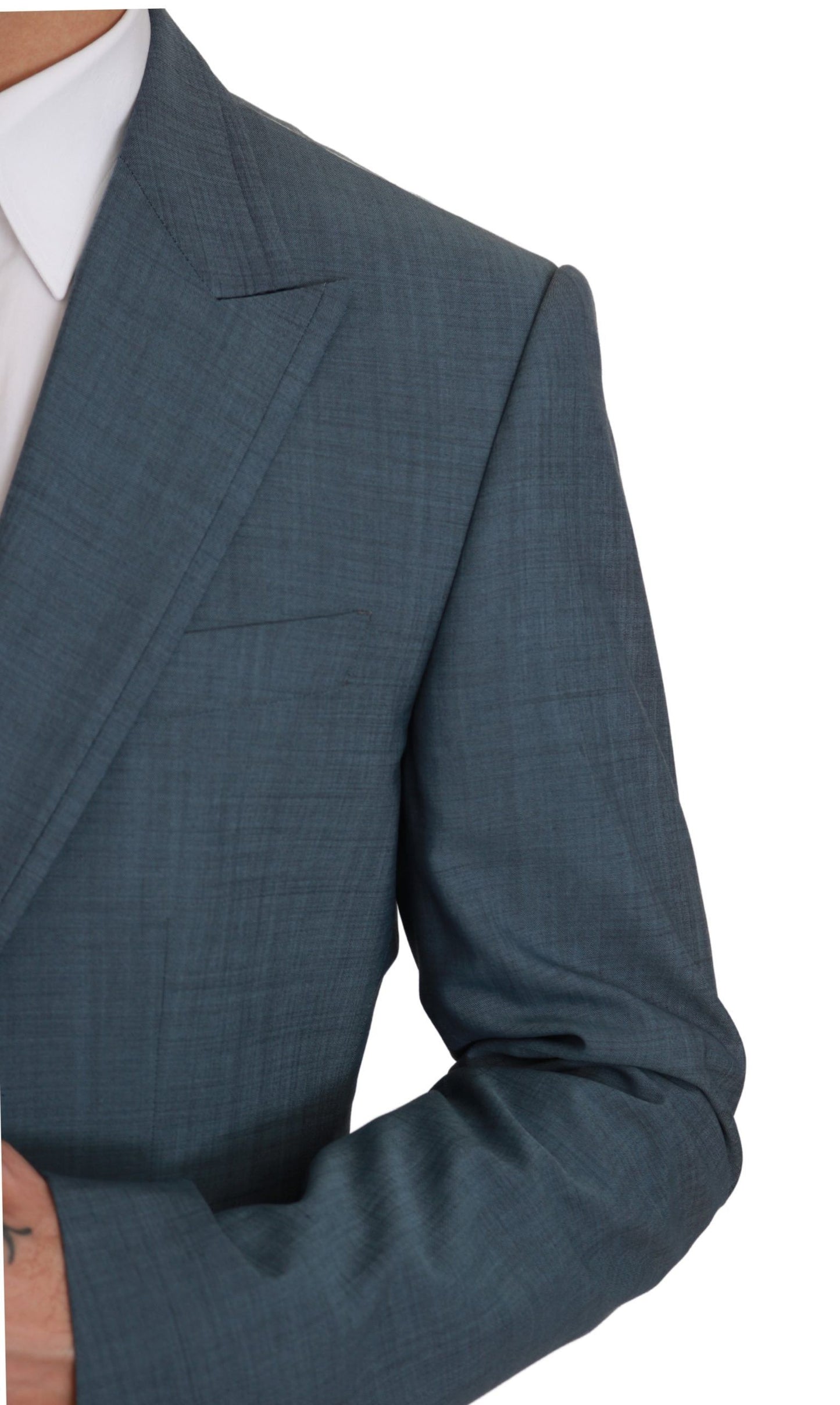 Elegante blazer slim fit azzurro chiaro