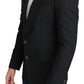 Eleganter schwarzer Blazer aus Schurwolle