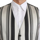 Stripe Cotton Silk Dress Vest