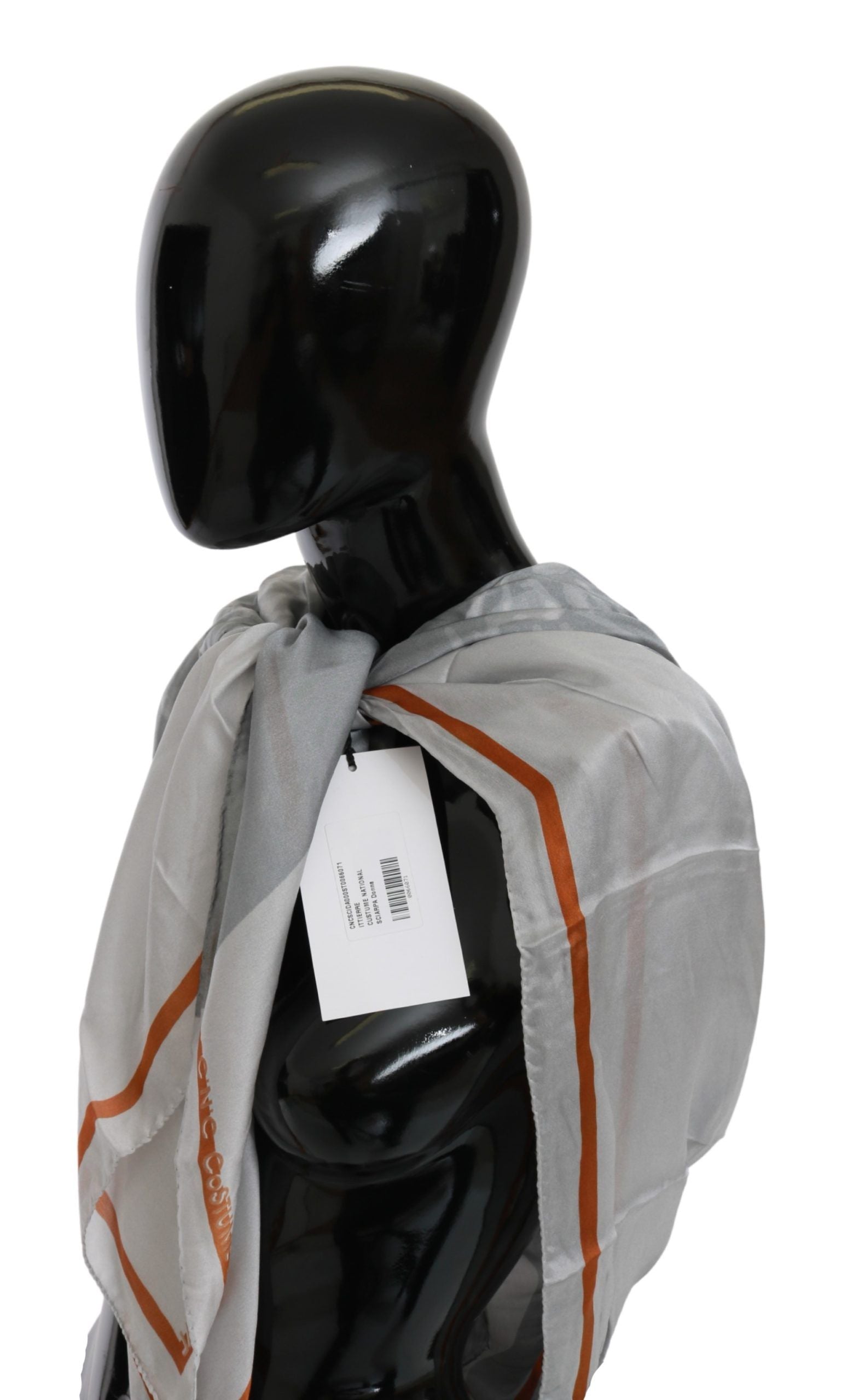 Eleganter Seidenschal mit Blumenmuster
