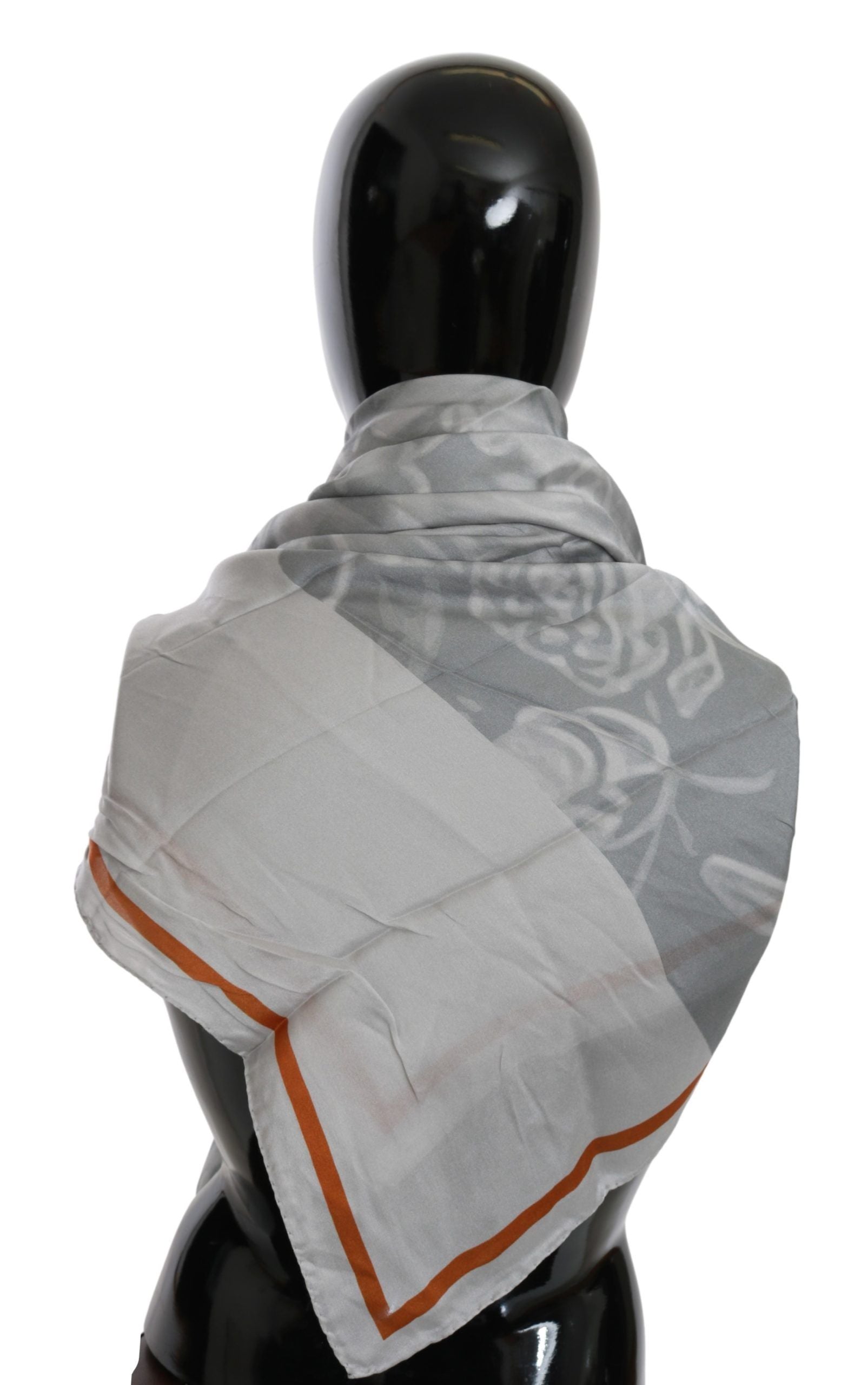 Eleganter Seidenschal mit Blumenmuster