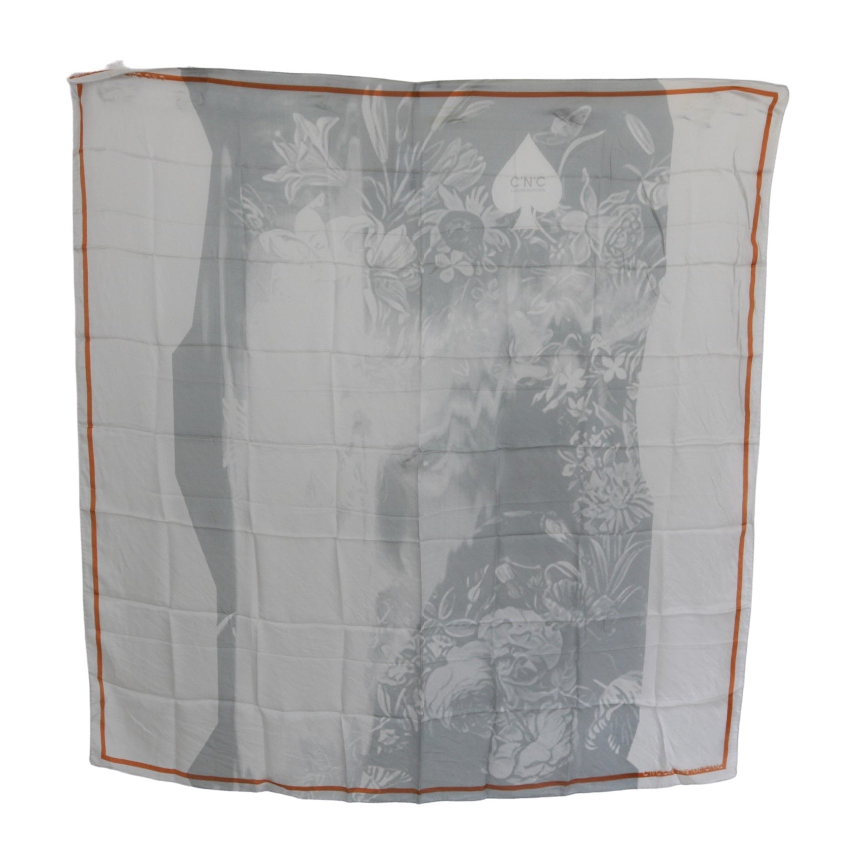Eleganter Seidenschal mit Blumenmuster