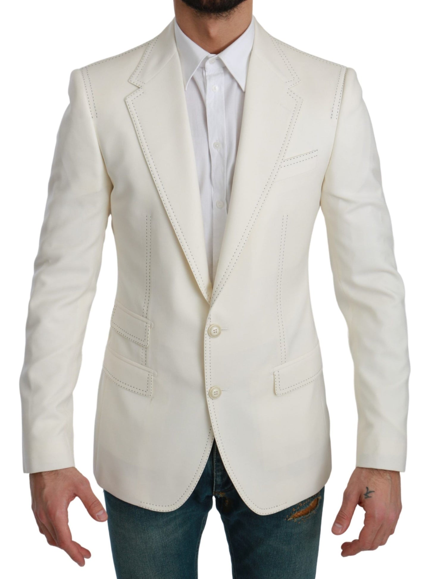 Blazer elegante in lana vergine slim fit