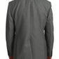 Blazer slim fit con fantasia grigia elegante