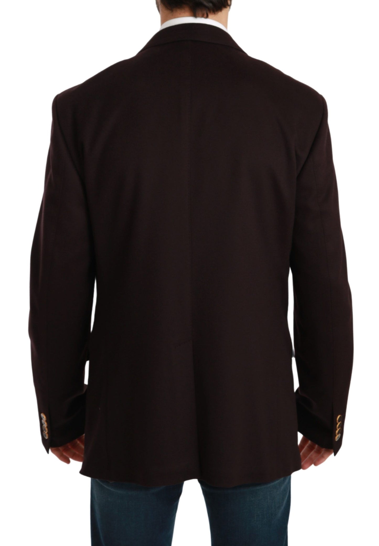 Eleganter Bordeaux Taormina Kaschmir Blazer